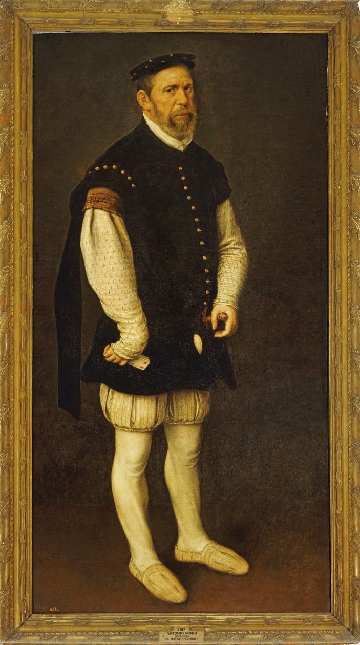 Pejeron, hofnarren ... af Anthonis van Dashorst (c.1519 1576/77) Mor