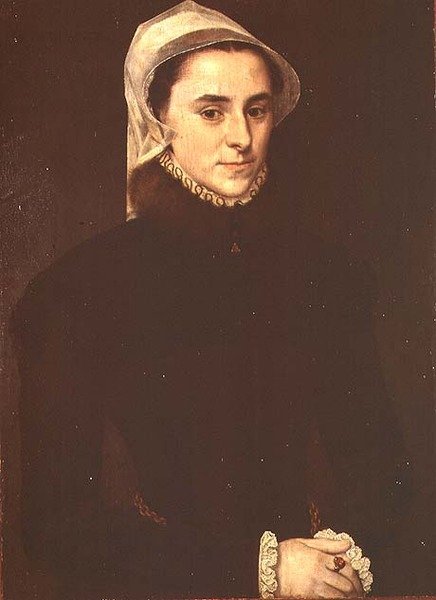 Portræt af Jeanne Lullier af Anthonis Mor van Dashorst