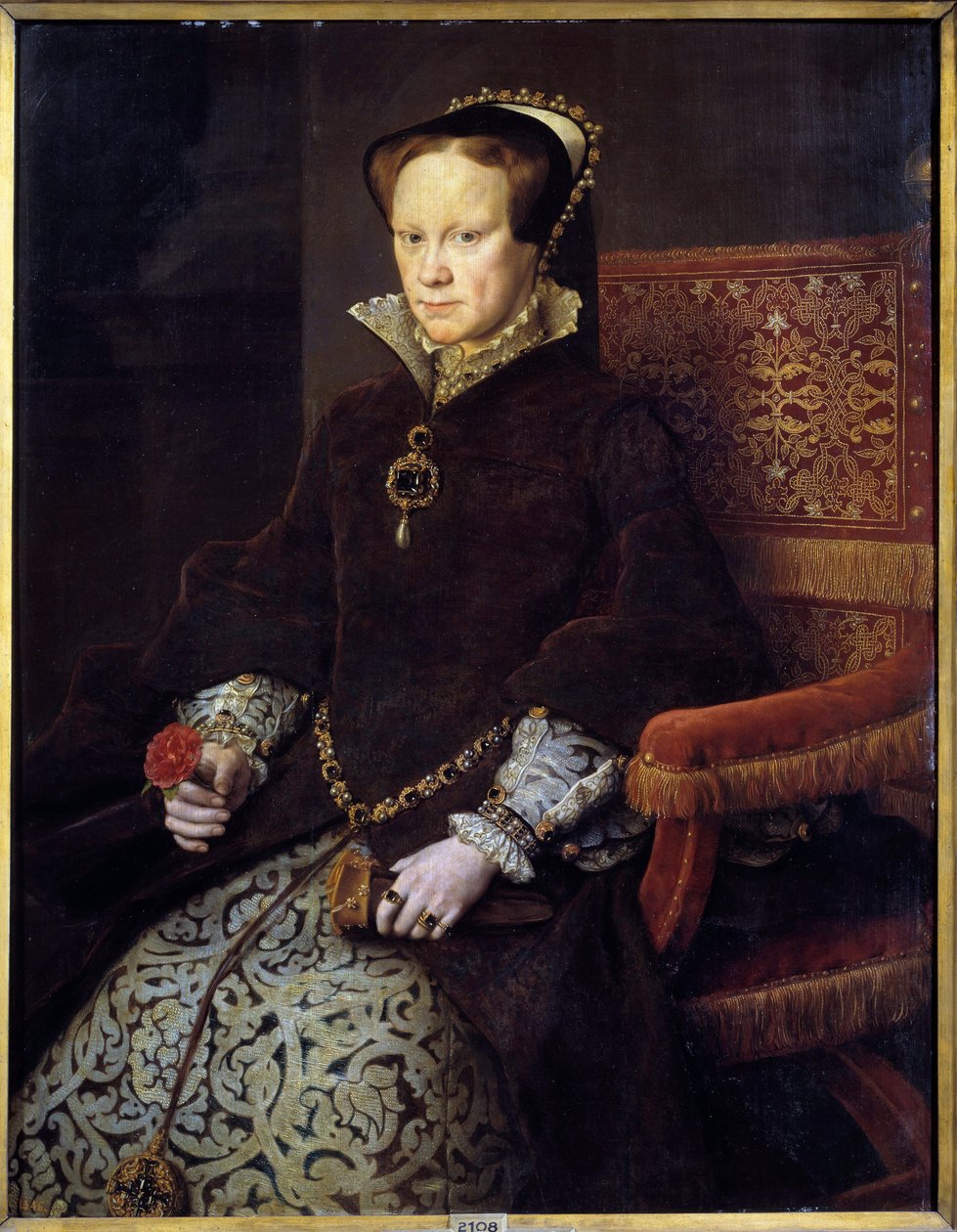 Portræt af Dronning Mary I Tudor af Anthonis van Dashorst (c.1519 1576/77) Mor