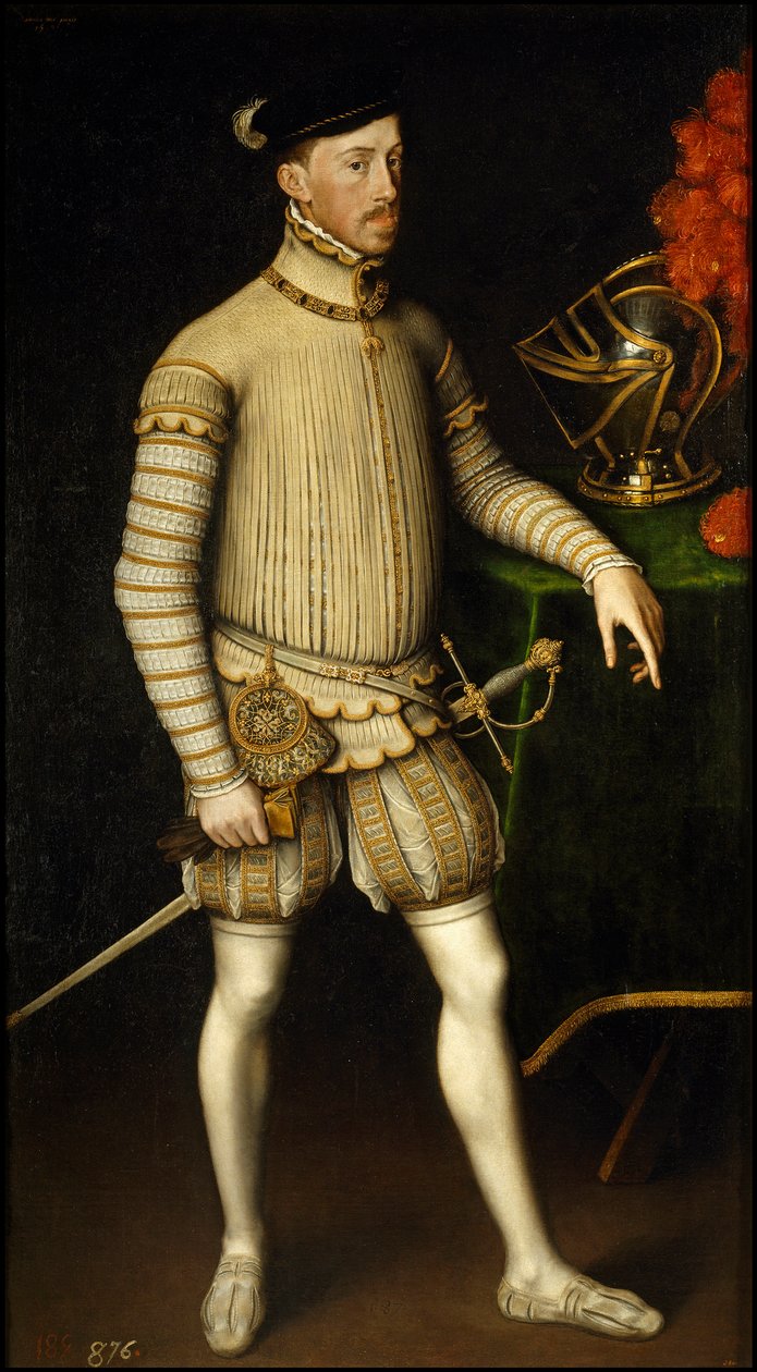 Maximilian II af Habsburg - Portræt af den hellige romerske kejser Maximilian II af Østrig (1527-1576) af Antonis (Anthonis) Mor (ca. 1517-1577) af Anthonis Mor van Dashorst