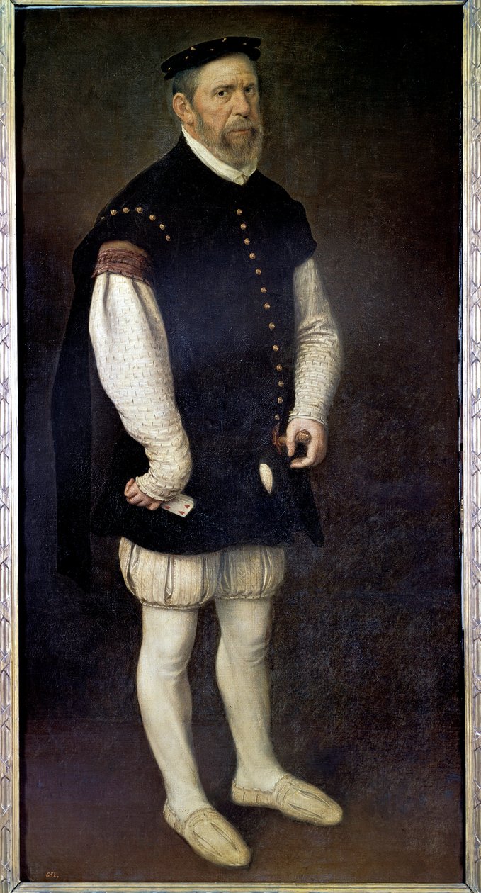 Portræt ved foden af Pejeron, nar af greven af Benavente Maleri af Antonio Moro (1517-1575) 1500-tallet Madrid, Prado Museum af Anthonis Mor van Dashorst