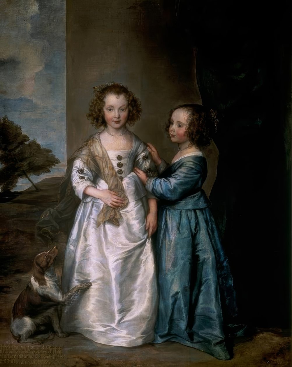Portræt af Elizabeth og Philadelphia Wharton af Anthony van Dyck