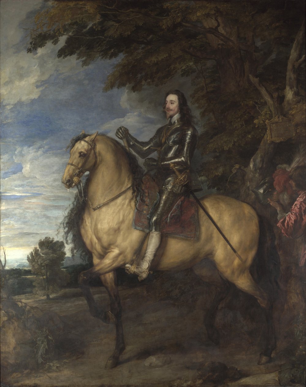 Rytterportræt af Charles I, ca 1638 af Anthony van Dyck