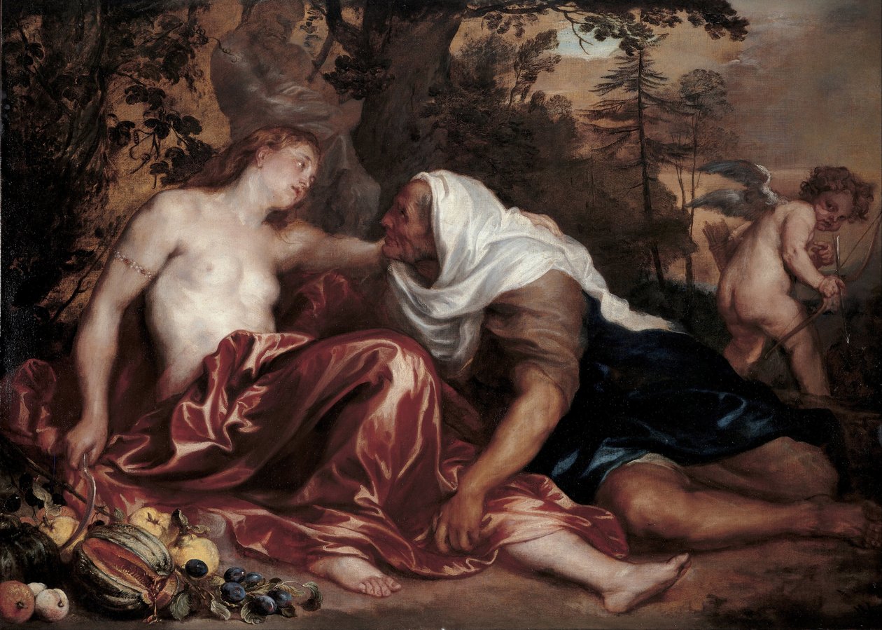 Vertumnus og Pomona, ca 1625 af Anthony van Dyck