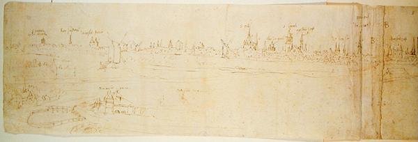 Bruges af Anthonis van den Wyngaerde