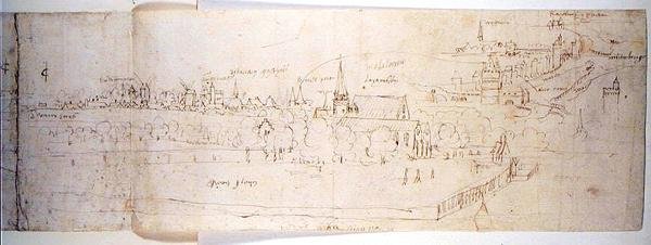 Bruges af Anthonis van den Wyngaerde