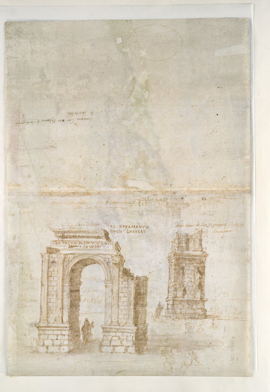 Panoramaudsigt over Tarragona fra South Seawards, c1560