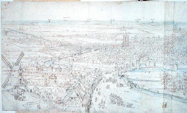 Utrecht af Anthonis van den Wyngaerde