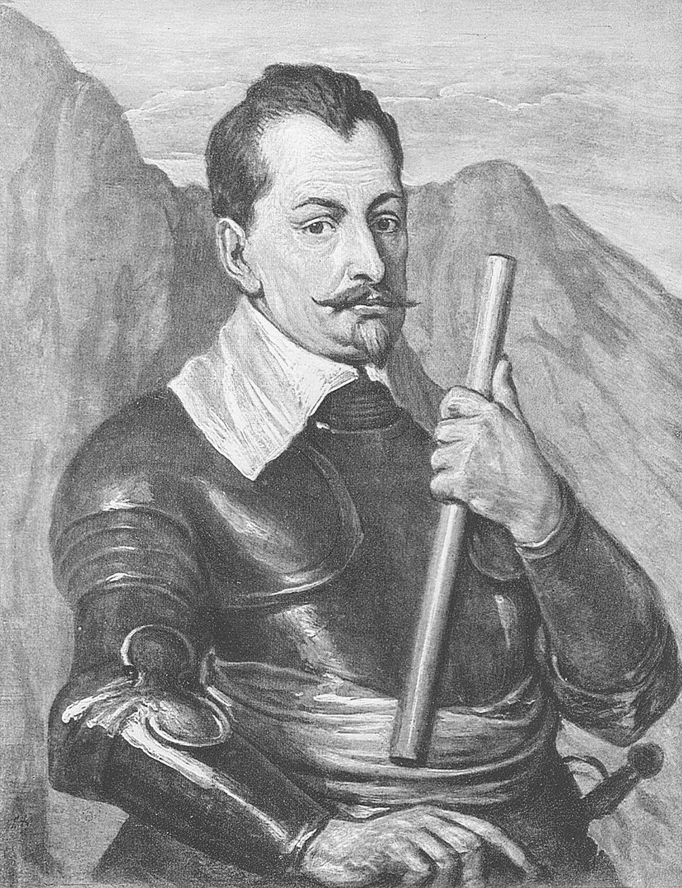Albrecht von Wallenstein af Anthony van Dyck