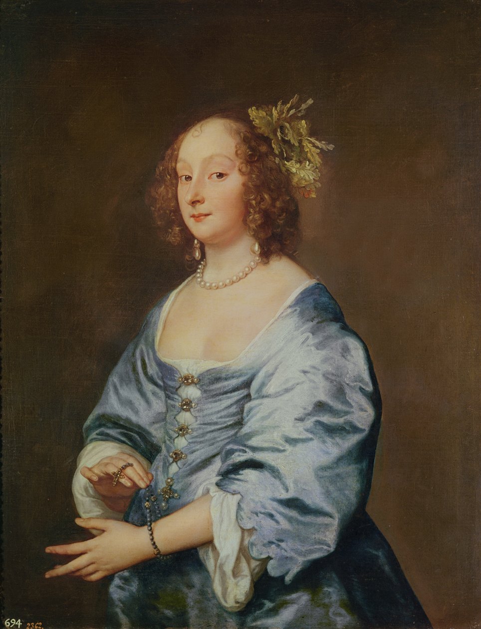 Marie Ruthven, Lady van Dyck, ca. 1639 af Anthony van Dyck