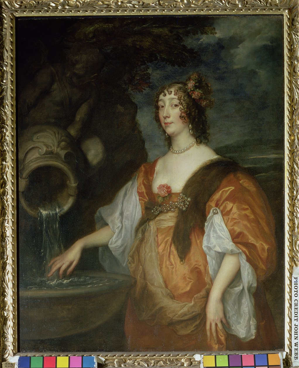 Portræt af Lucy Percy, grevinde af Carlisle (1599-1660) ca. 1637-40 af Anthony van Dyck