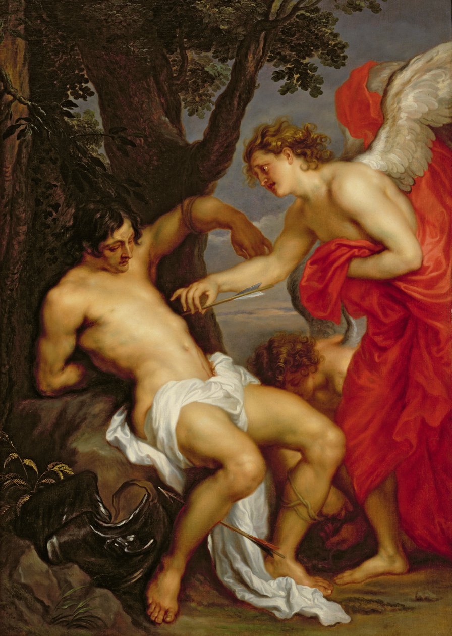 Sankt Sebastian og englen af Anthony van Dyck