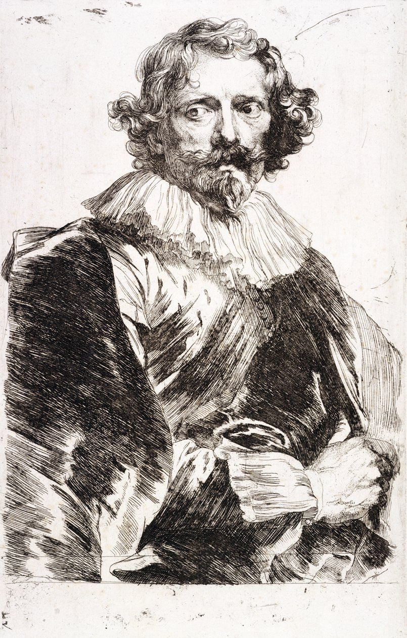 T.854 Portræt af Lucas Vorsterman, c.1631 af Anthony van Dyck