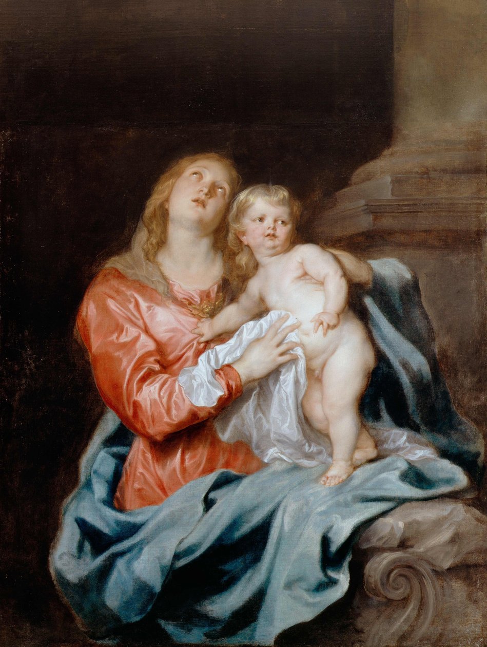 Madonna og barn af Anthony van Dyck