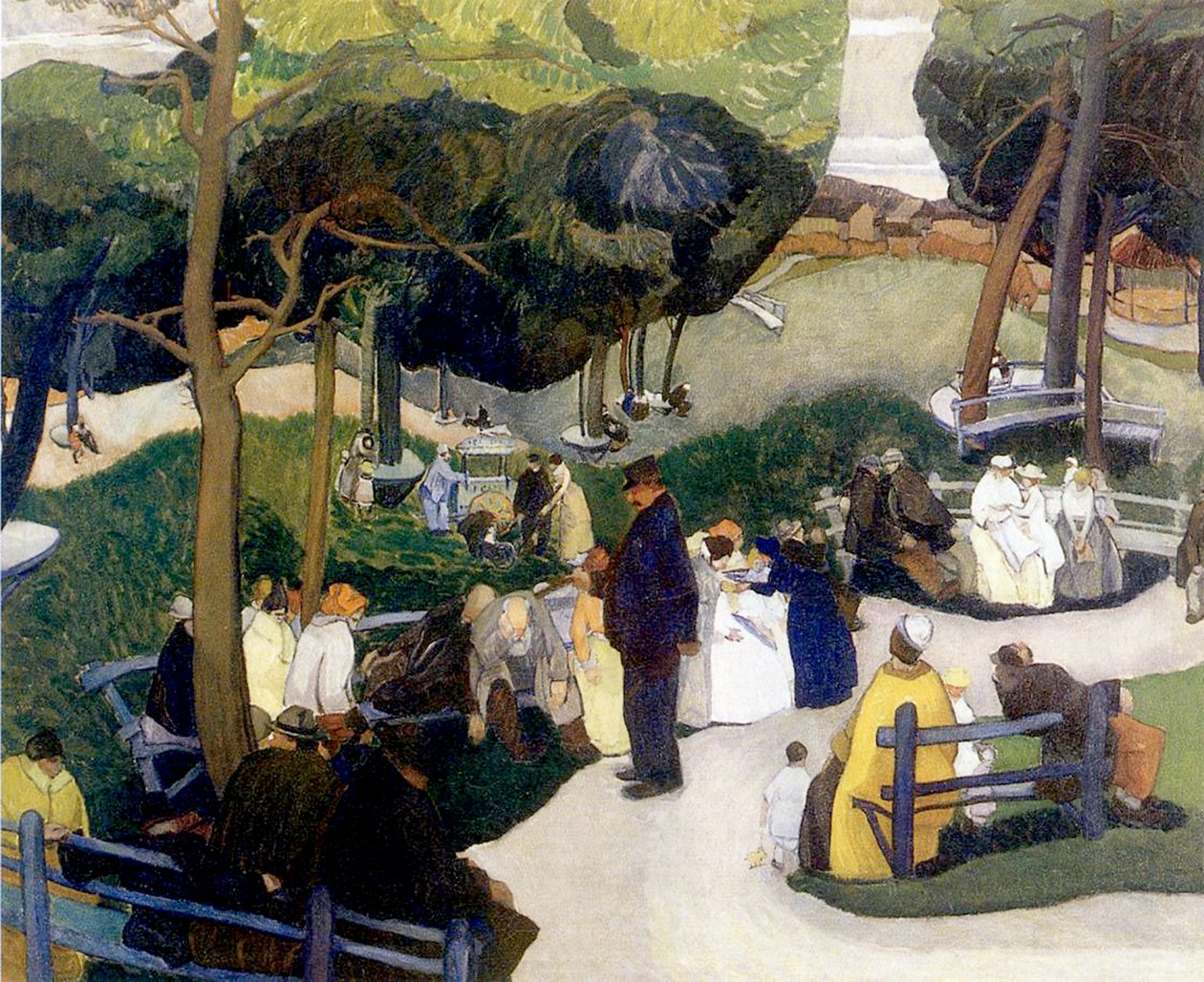 I parken, 1922 olie på lærred af Anthony Angarola