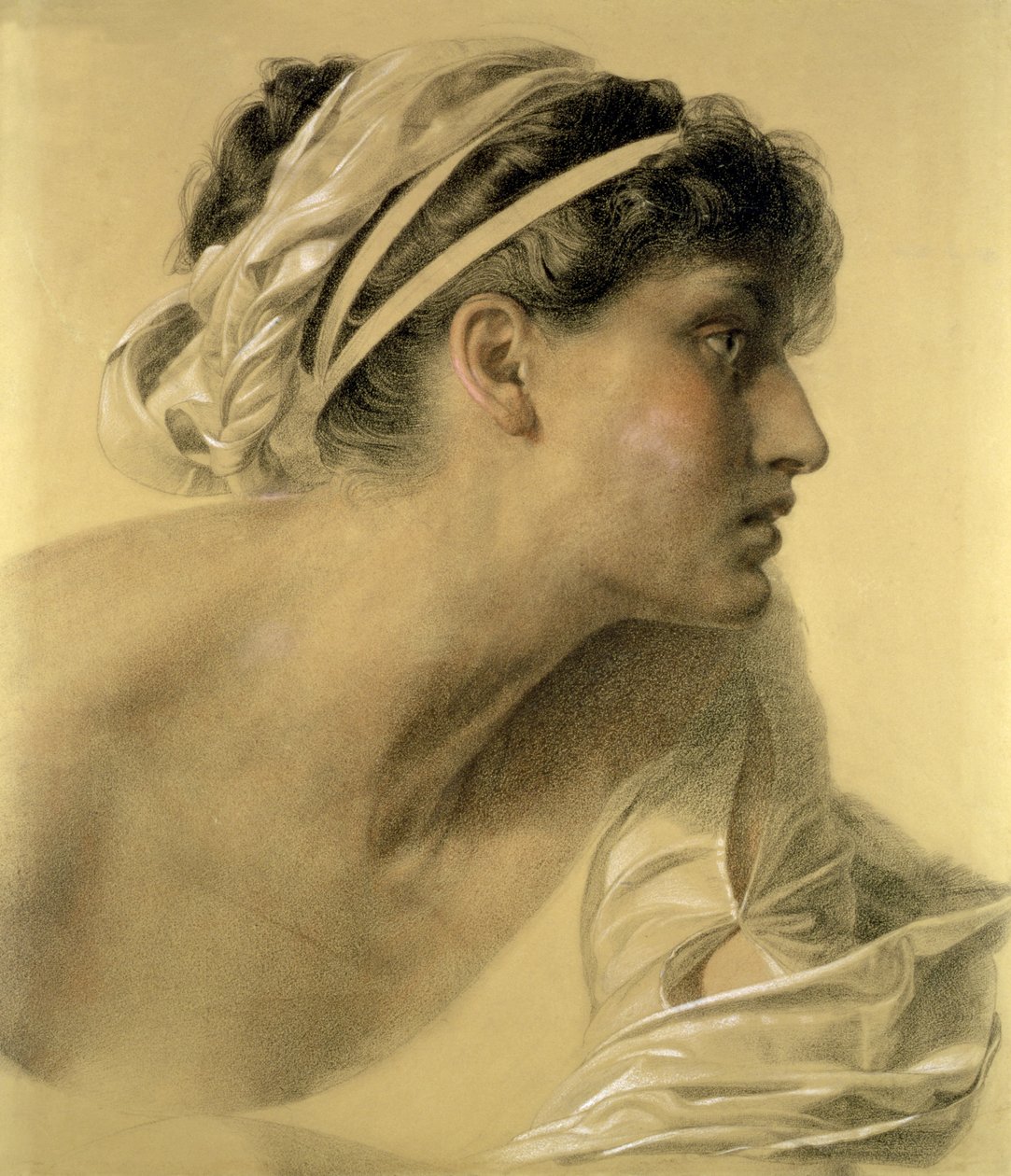 Penelope, 1878 (farvet kridt på papir) af Anthony Frederick Augustus Sandys