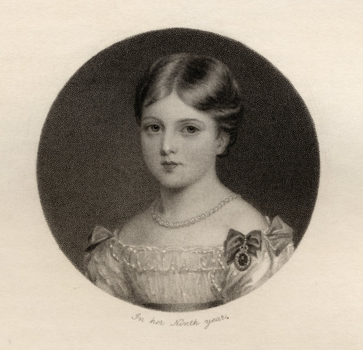 Prinsesse Alexandrina Victoria af Sachsen-Coburg, graveret af Thomas Woolnoth (1785-1857), fra 