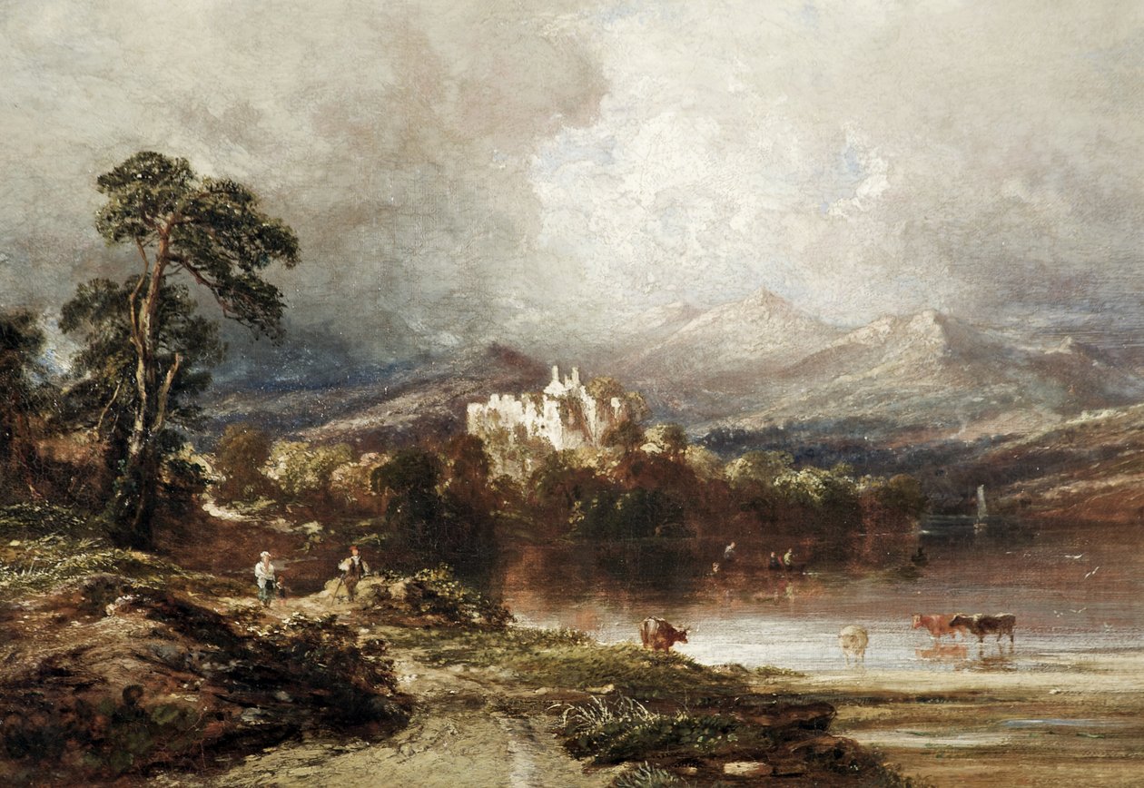 Dunstaffnage Castle, Argyllshire, Skotland af Anthony Vandyke Copley Fielding