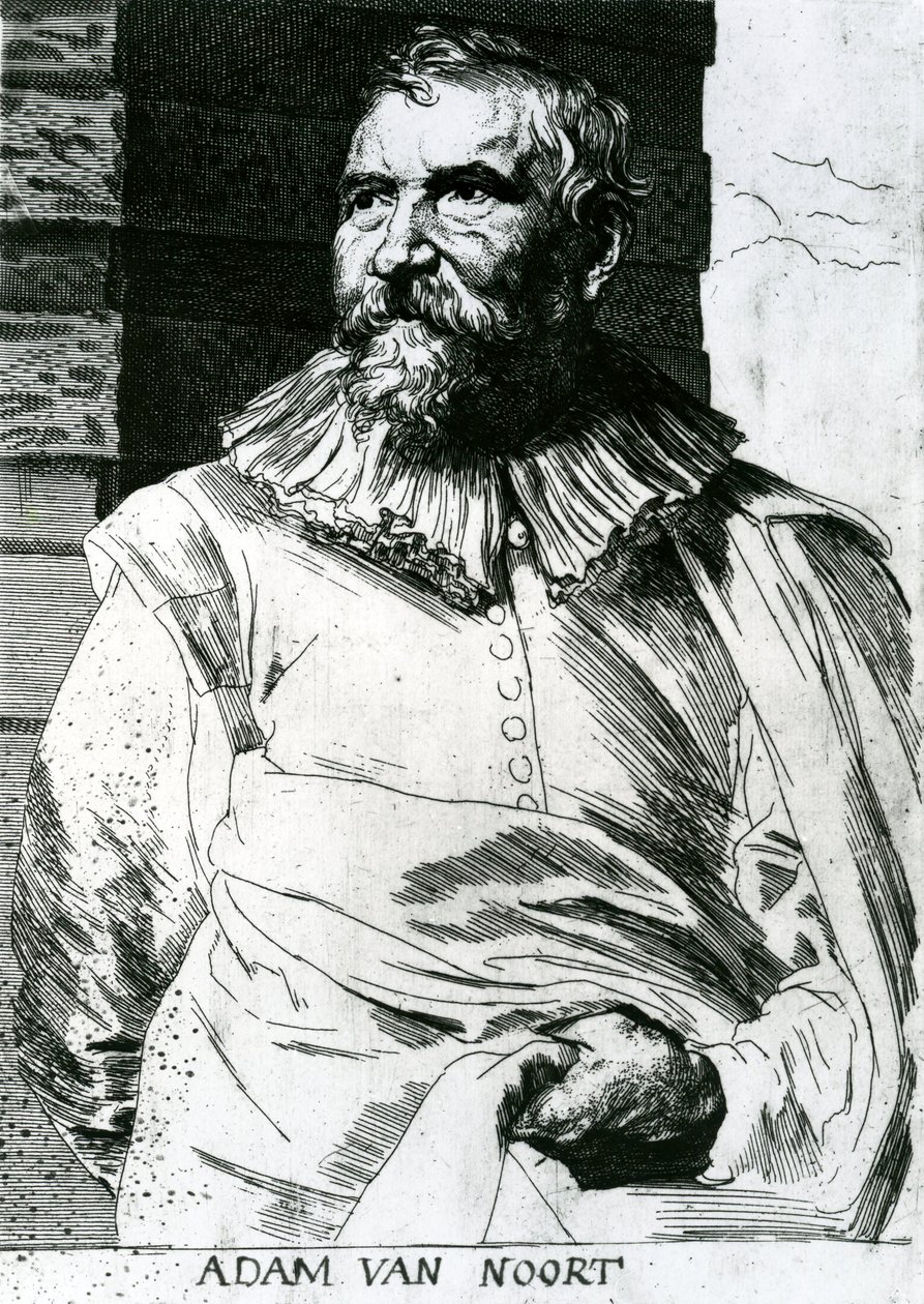 Adam Van Noort (15612-1641) af Anthony van Dyck