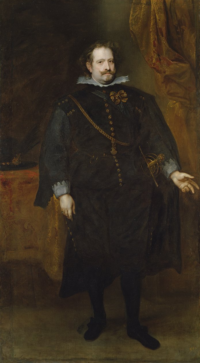 Diego Felipe de Guzman, markis af Leganes, ca. 1634 af Anthony van Dyck