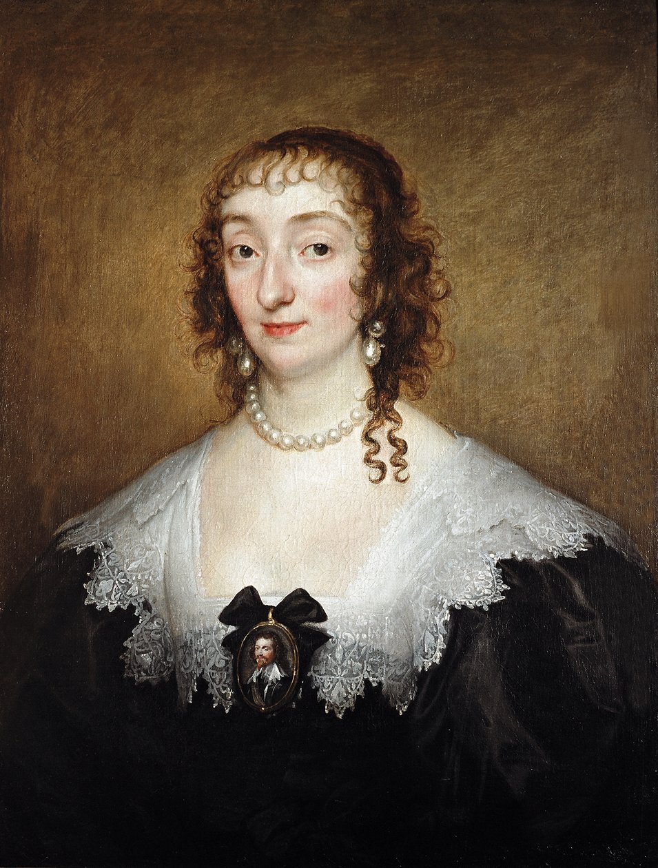 Katherine Manners, hertuginde af Buckingham, ca. 1633 af Anthony van Dyck