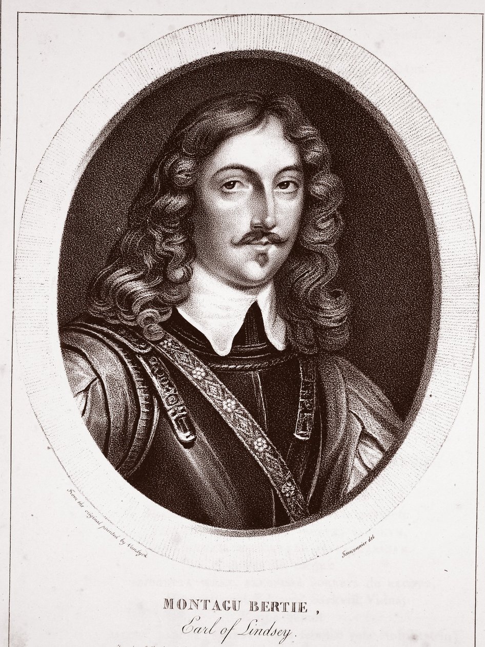 Montagu Bertie, jarl af Lindsey, tilskrevet Fauconnier, graveret af de Langlume af Anthony van Dyck