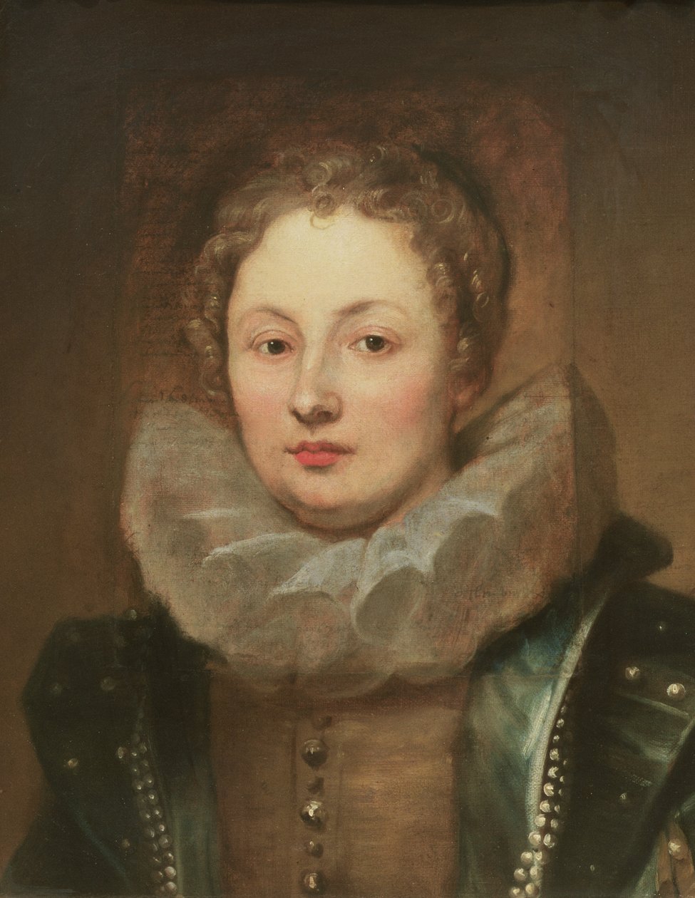 Portræt af en adelig kvinde af Anthony van Dyck