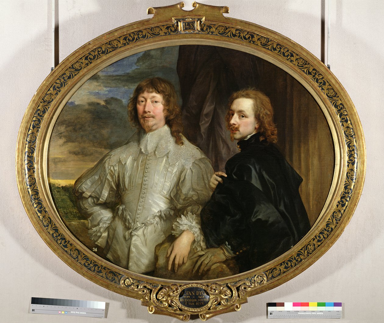 Sir Endymion Porter (1587-1649) og kunstneren, ca.1635 af Anthony van Dyck