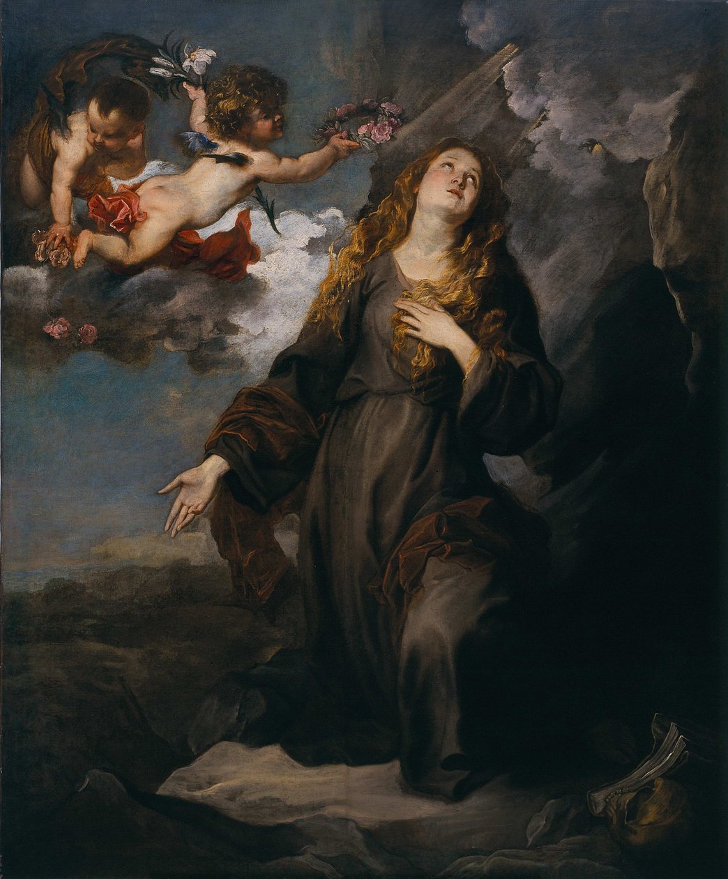 St. Rosalie in Glory af Anthony van Dyck