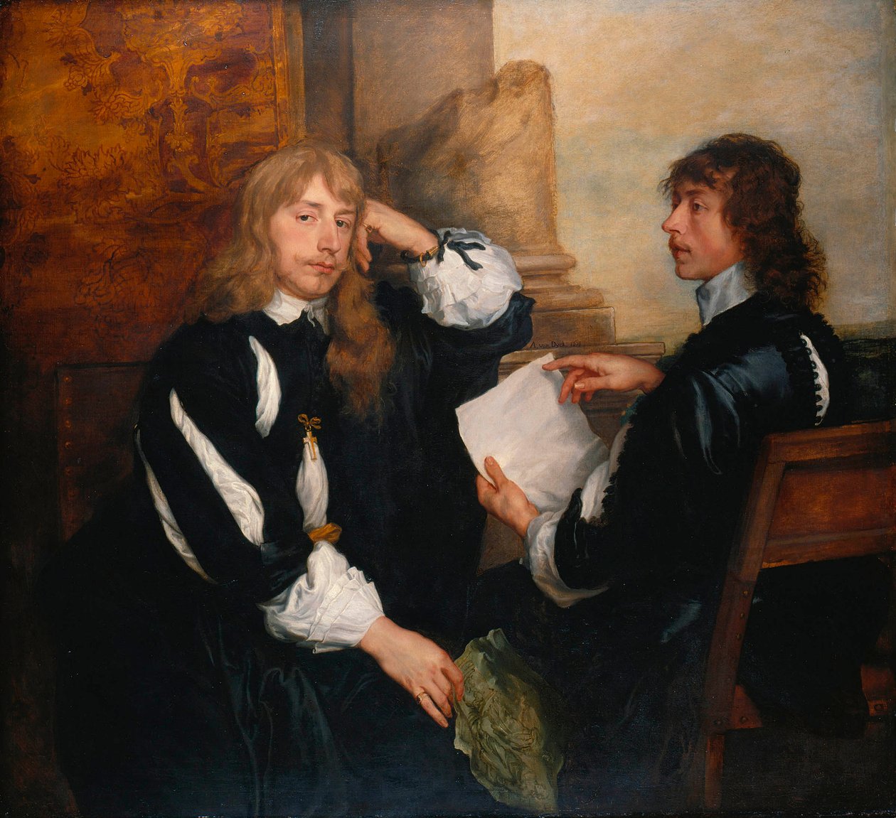 Thomas Killigrew og muligvis Lord William Crofts af Anthony van Dyck