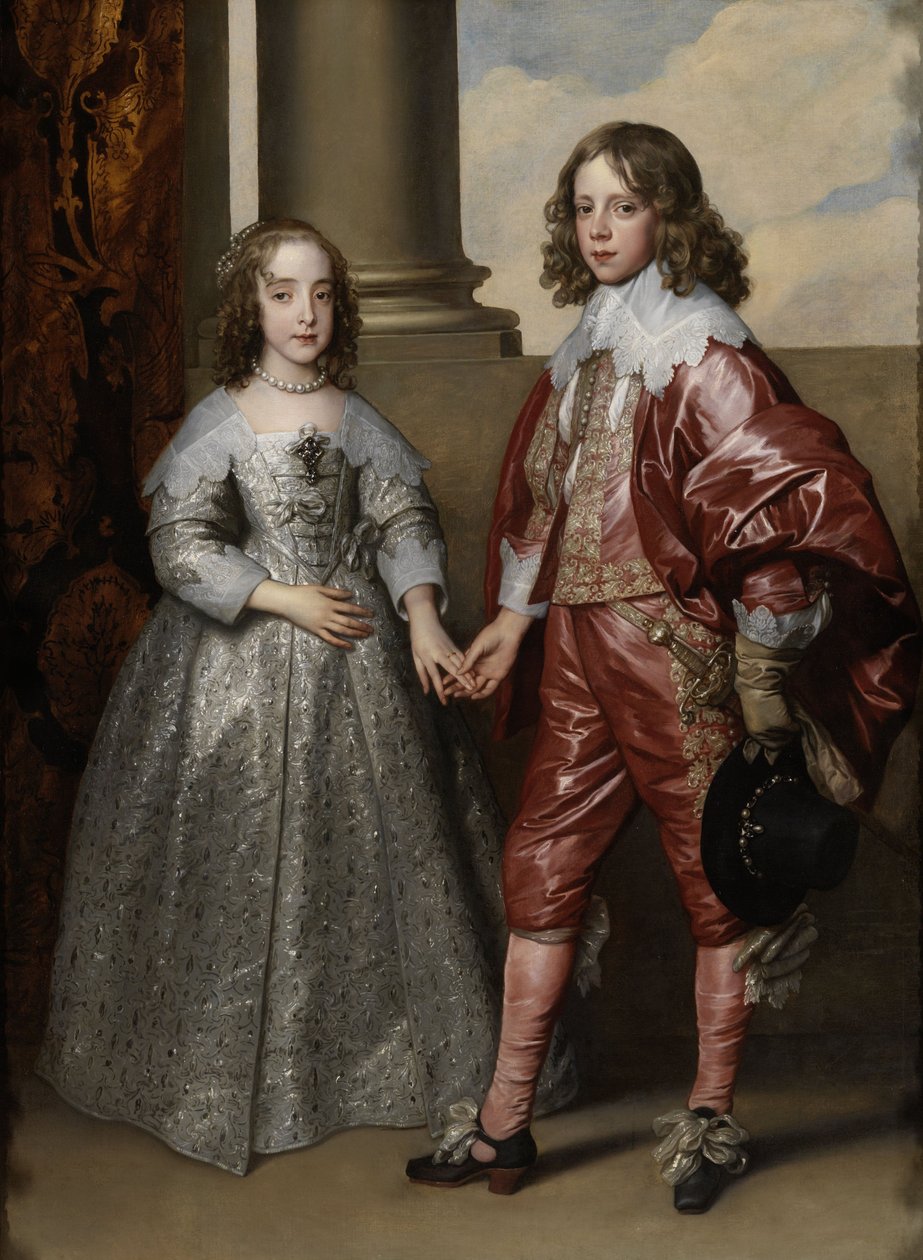 William II og hans brud Mary Stuart: Portræt af William af Orange som prins med sin kommende brud Mary Stuart af Anthony van Dyck