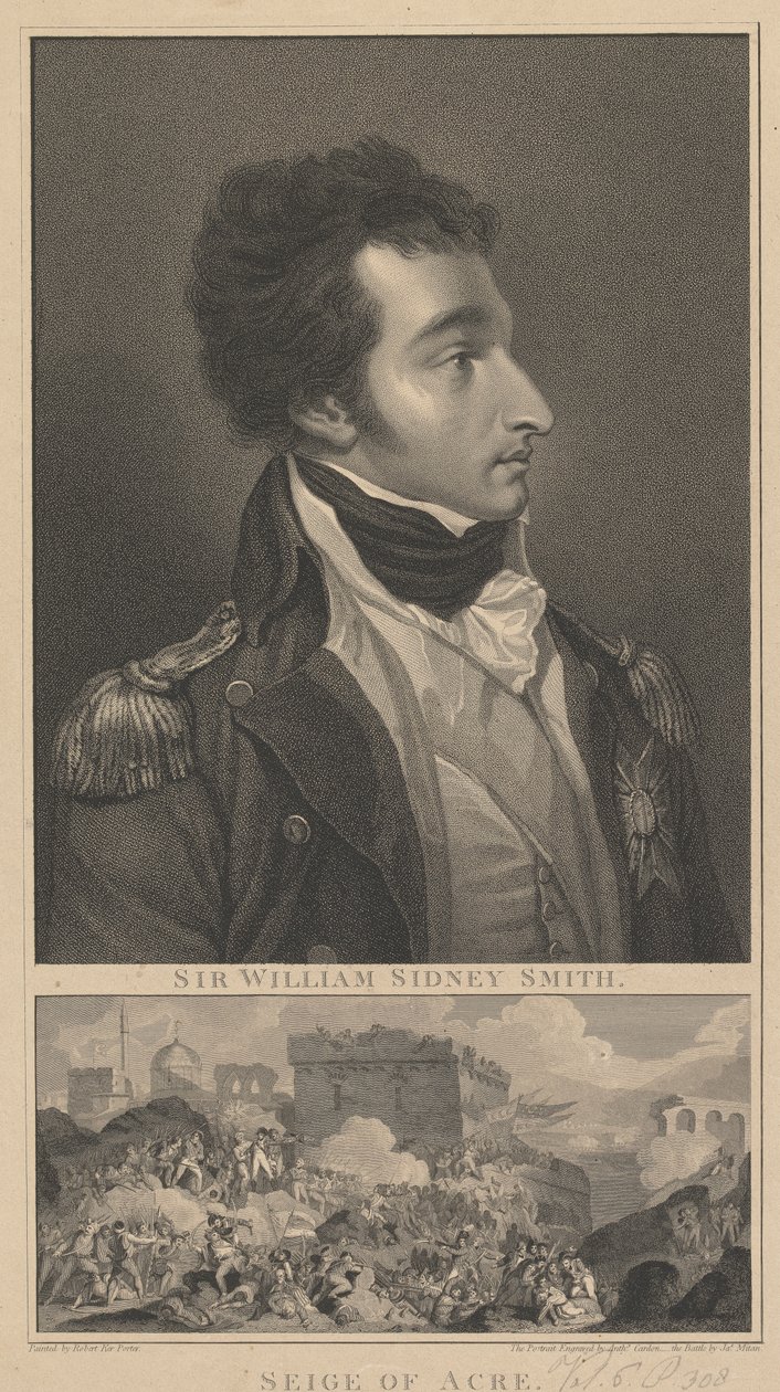 Admiral William Sidney Smith og The Siege of Acre af Anthony Cardon