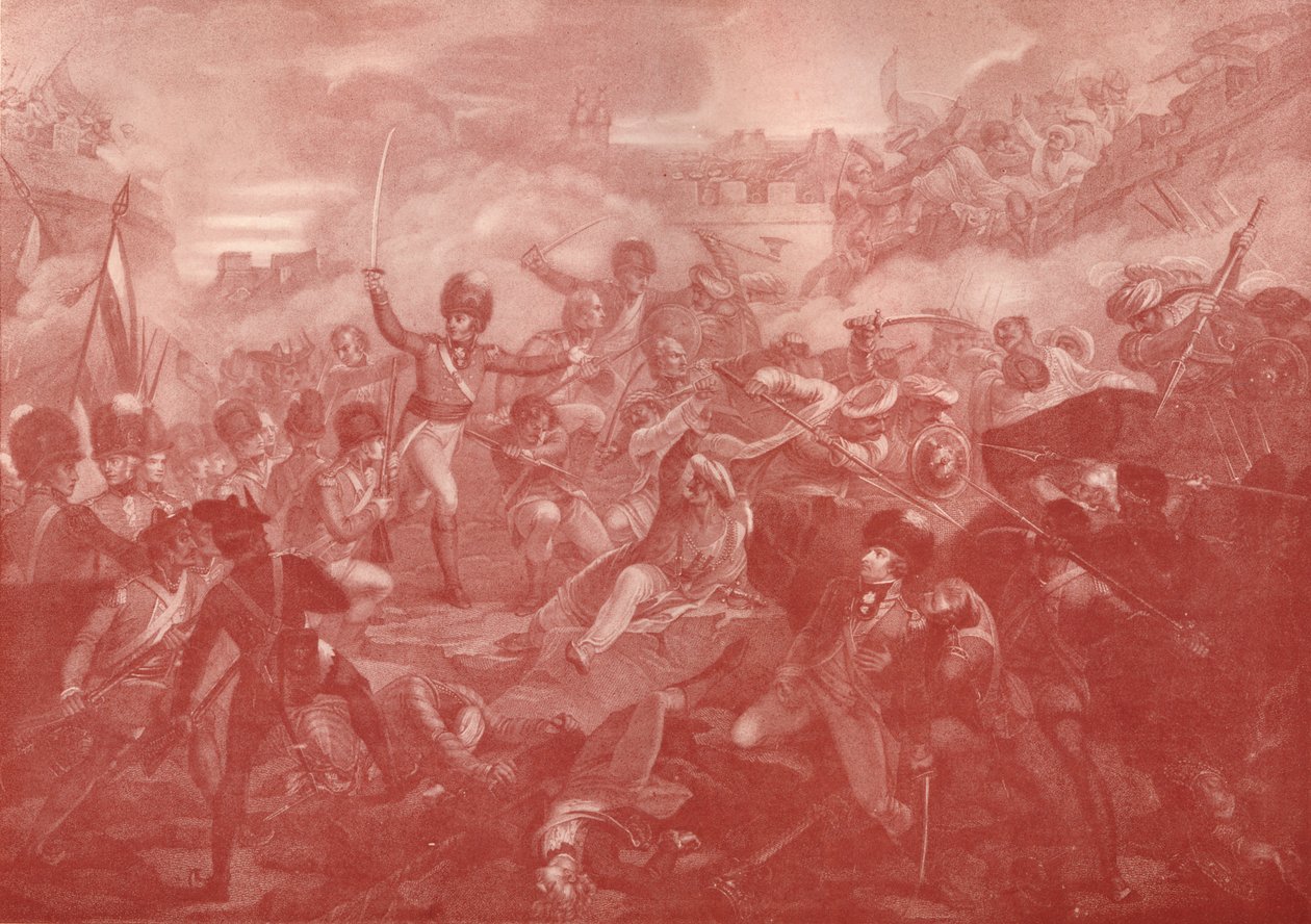 Angrebet og indtagelsen af Seringapatam, 1801 1909 af Anthony Cardon