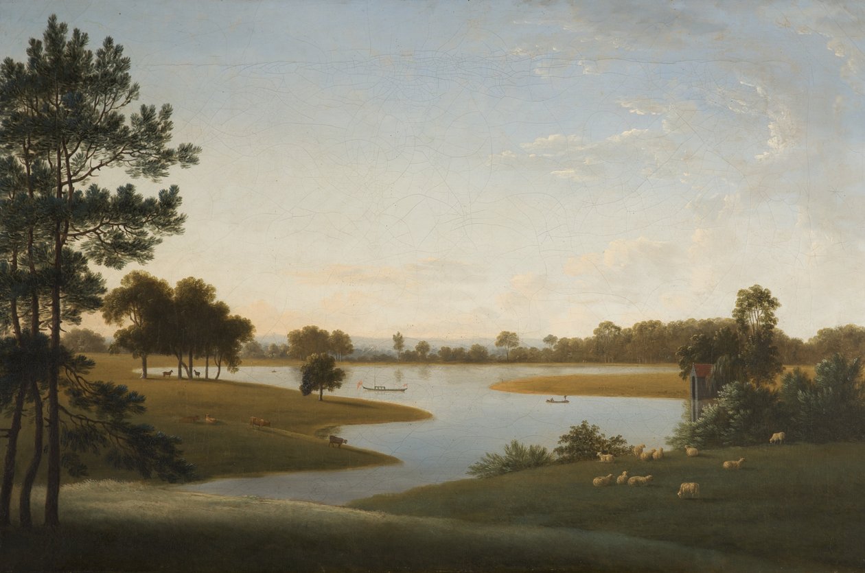 Tabley: The Park and Mere af Anthony Devis