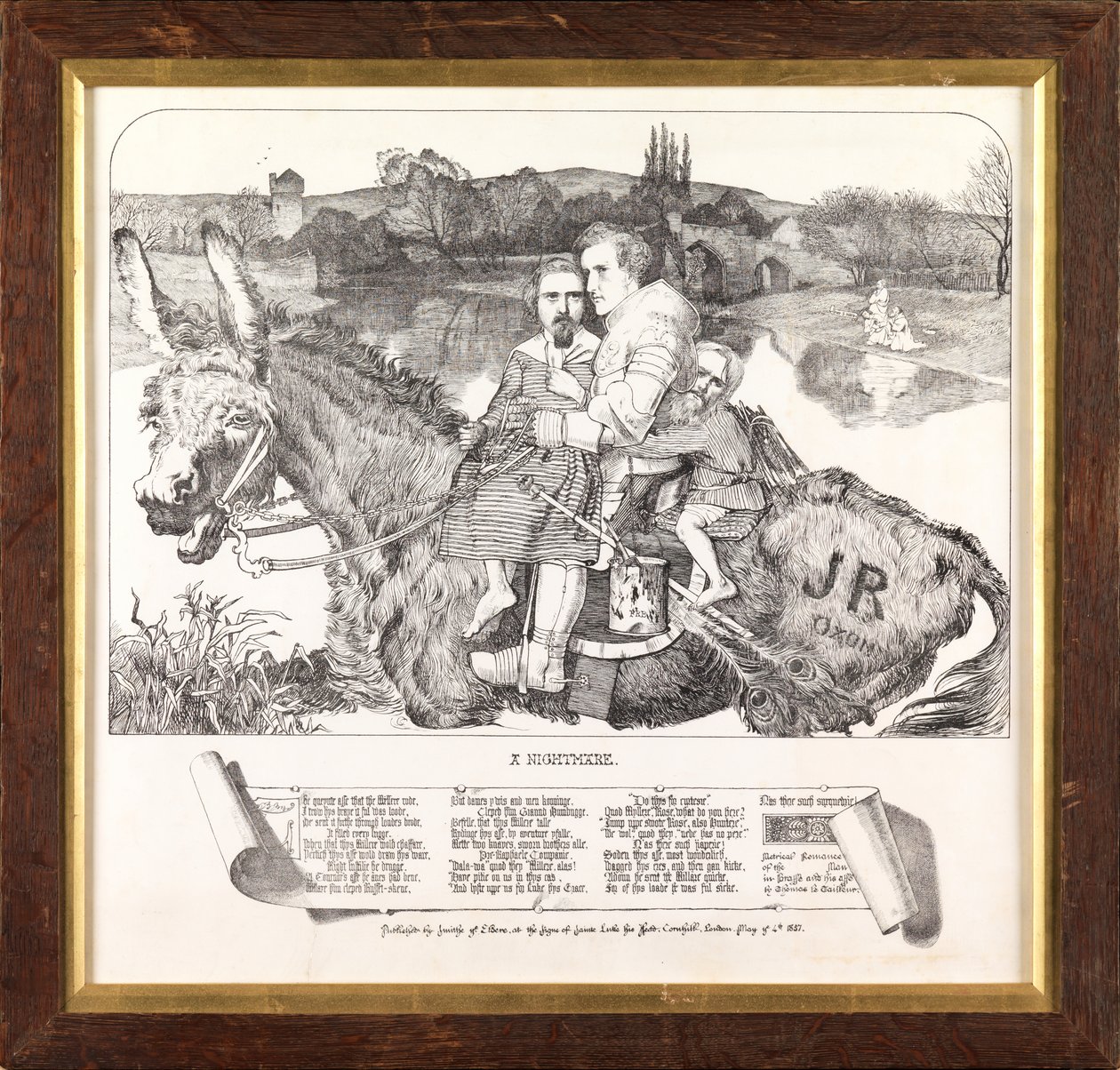 Et mareridt (zinkotype) af Anthony Frederick Augustus Sandys
