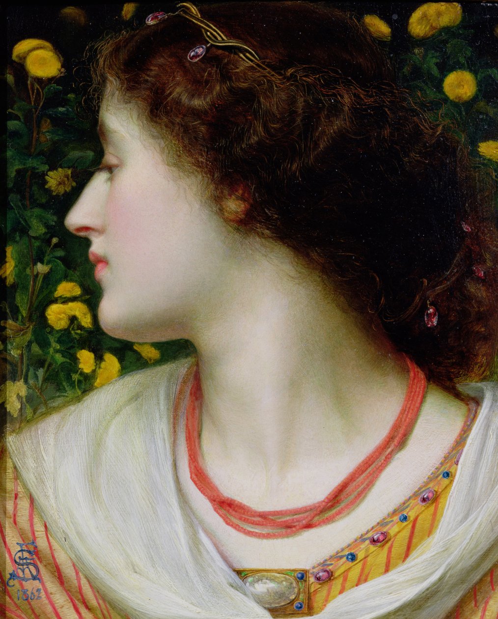 La Belle Isolde, 1862 (panel) af Anthony Frederick Augustus Sandys