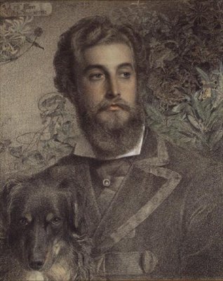 Portræt af Cyril Flower af Anthony Frederick Augustus Sandys