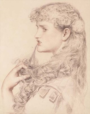 Stolt Maisie (tegning) af Anthony Frederick Augustus Sandys