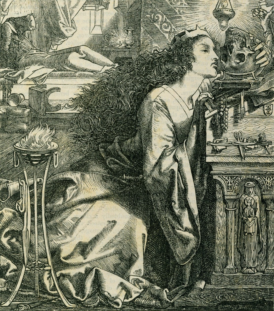 Rosamund, dronning af langobarderne af Anthony Frederick Augustus Sandys