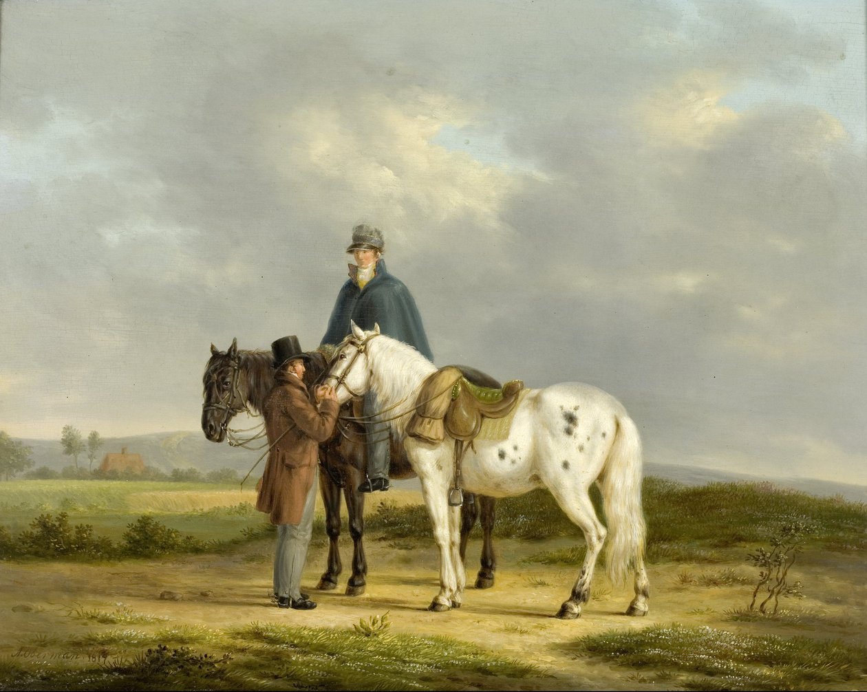 To ryttere i et landskab af Anthony Obermann