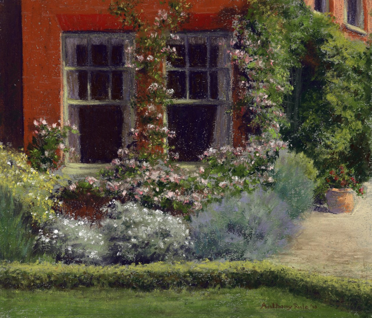 Albertines at Mill Down, 2010 (pastel på papir) af Anthony Rule