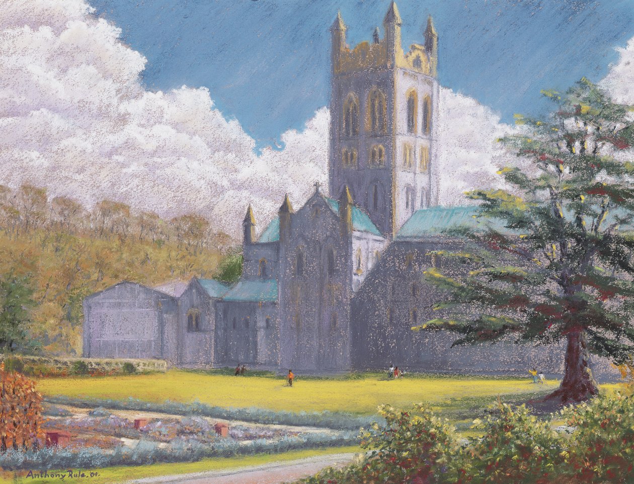 Tidligt forår, Buckfast Abbey, 2001 af Anthony Rule