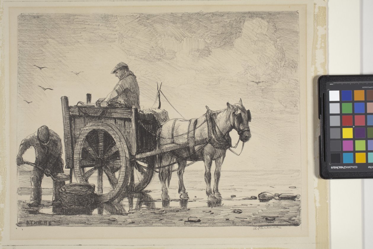 Samlere af tang (litografi) af Anthony Thieme