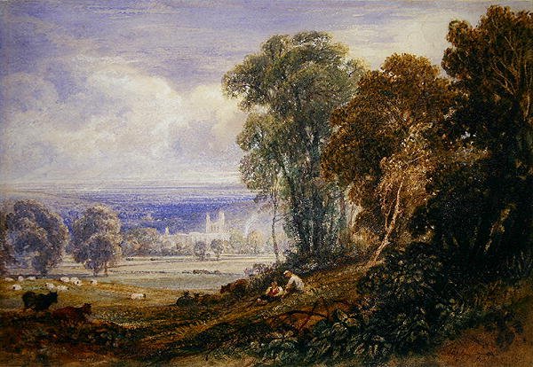 Byland Abbey af Anthony Vandyke Copley Fielding