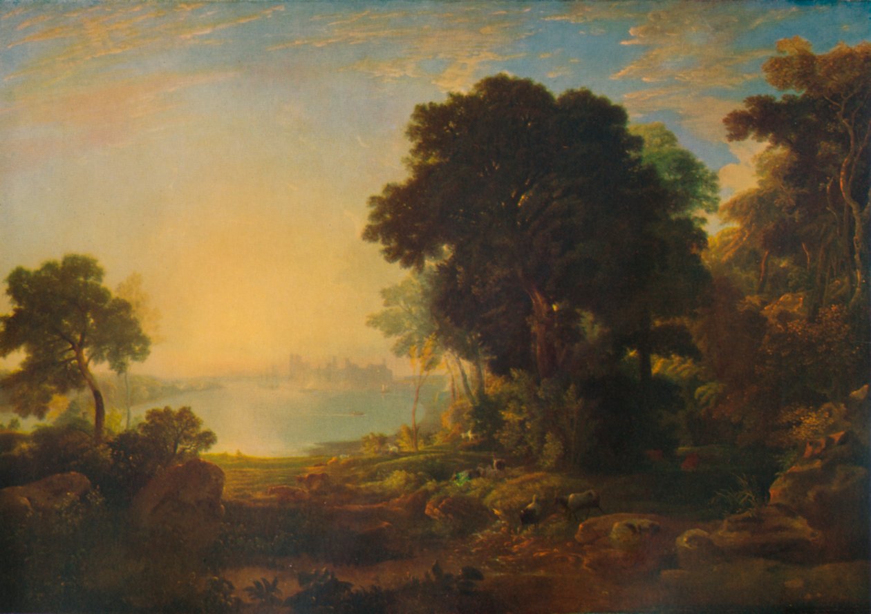 Carnarvon Slot, c1815-1819, 1935 af Anthony Vandyke Copley Fielding