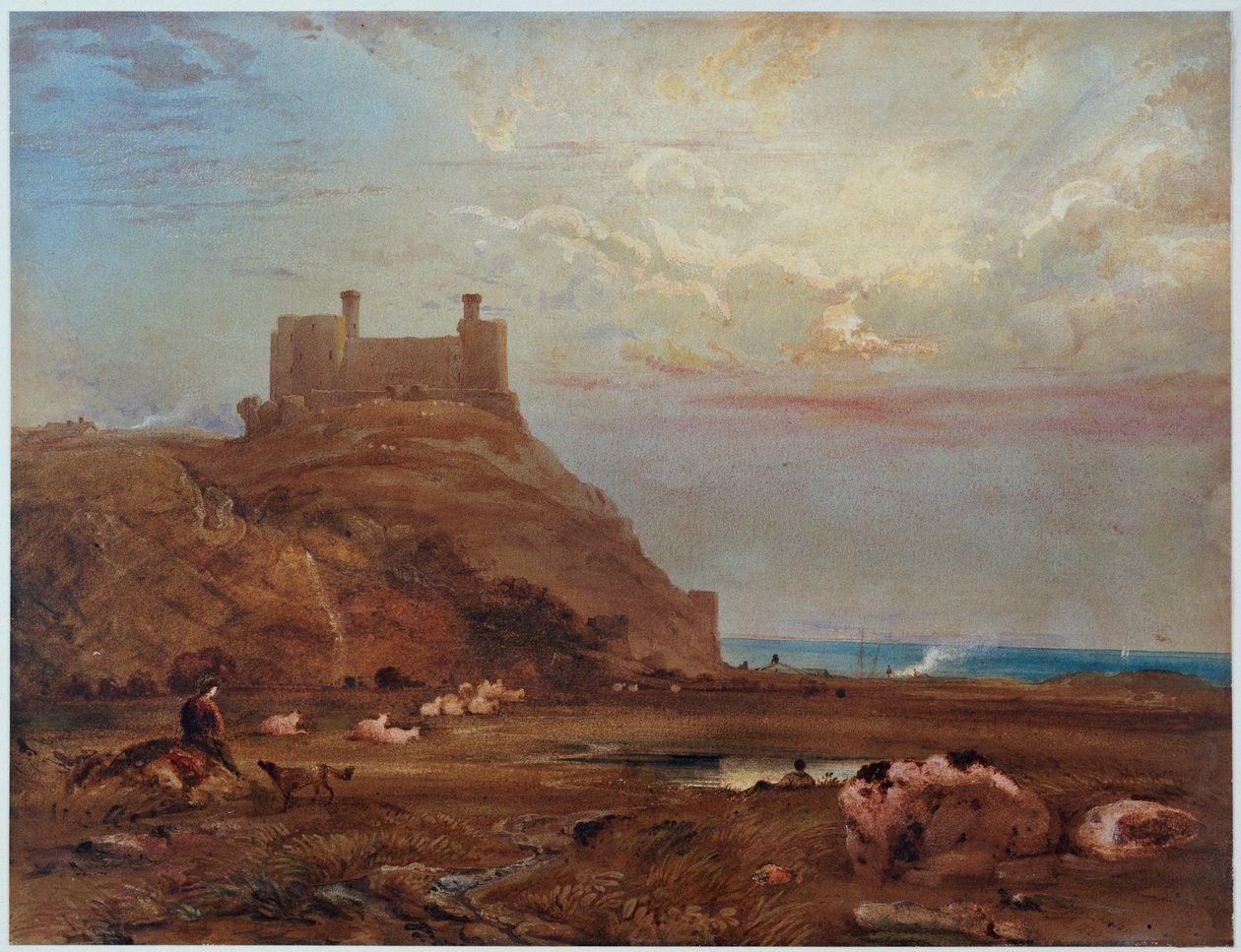 Harlech Castle, 1820 af Anthony Vandyke Copley Fielding