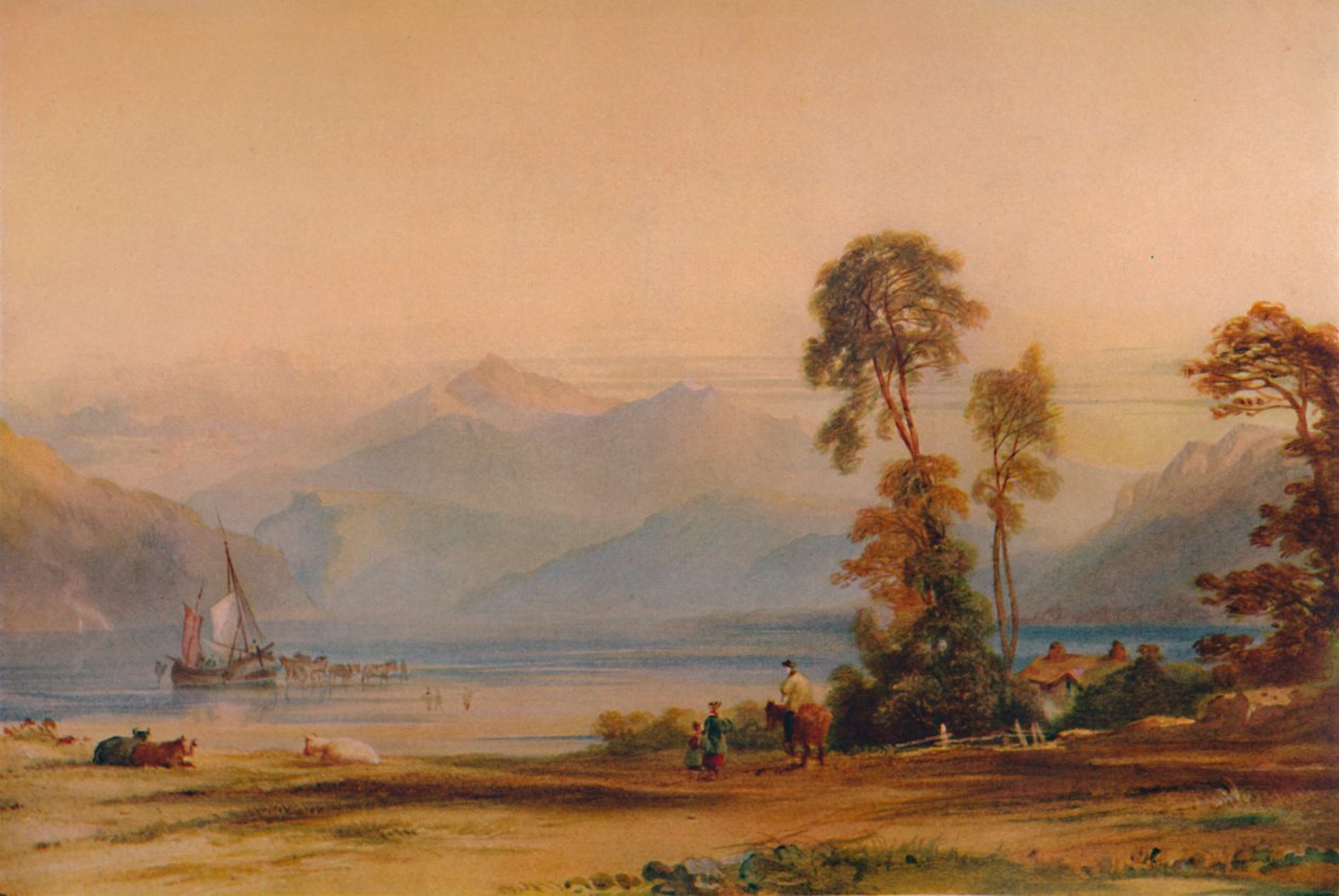 Udsigt over Snowdon fra Tremadoc, c1842, 1935 af Anthony Vandyke Copley Fielding