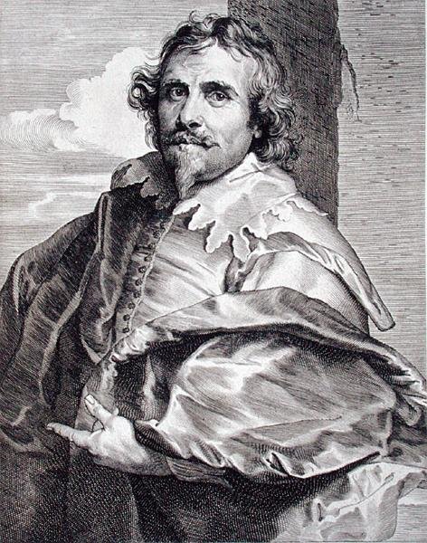 Daniel Mytens (c.1590-c.1647), graveret af Paulus Pontius (1603-58) (stik) af Anthony van (after) Dyck