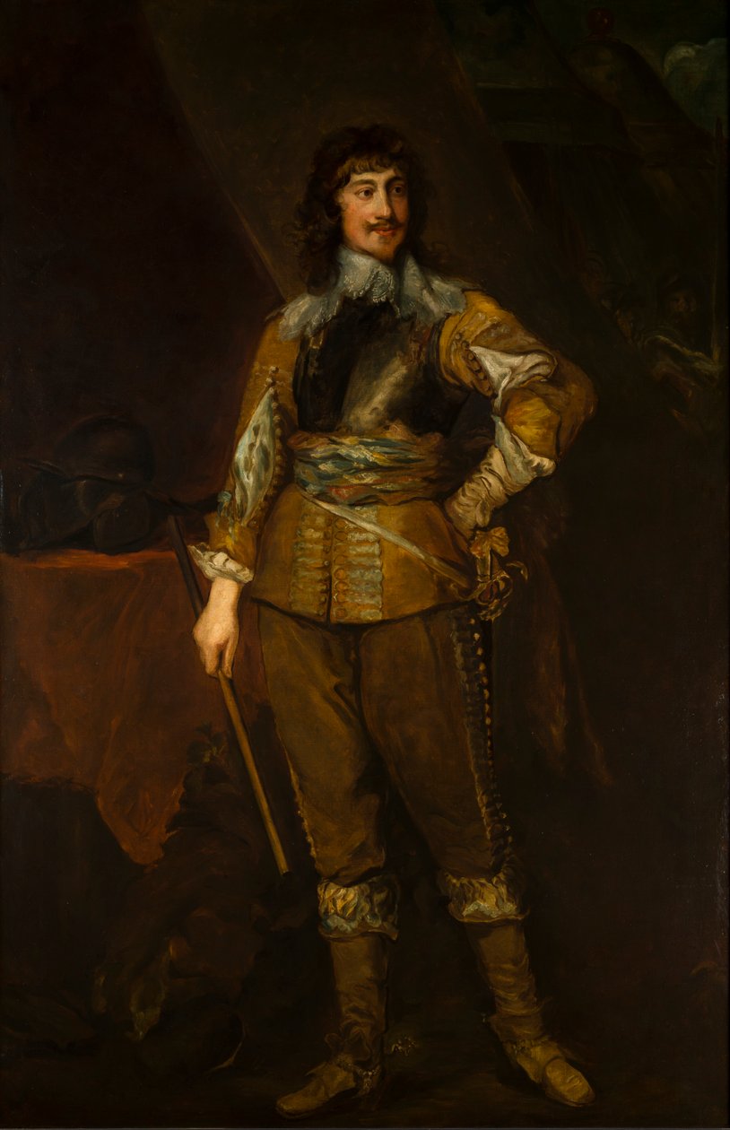 Portræt af Mountjoy Blount, ca. 1. jarl af Newport (1597-1666), ca. 1619-41 (olie på lærred) af Anthony van (after) Dyck