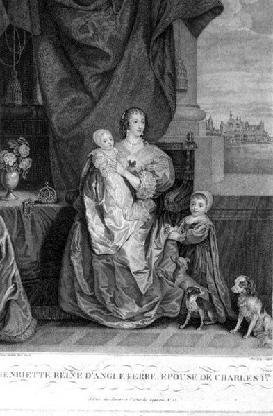 Dronning Henrietta Maria (1609-69) Charles I